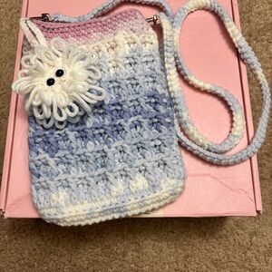 Crochet Crossbody Phone Bag